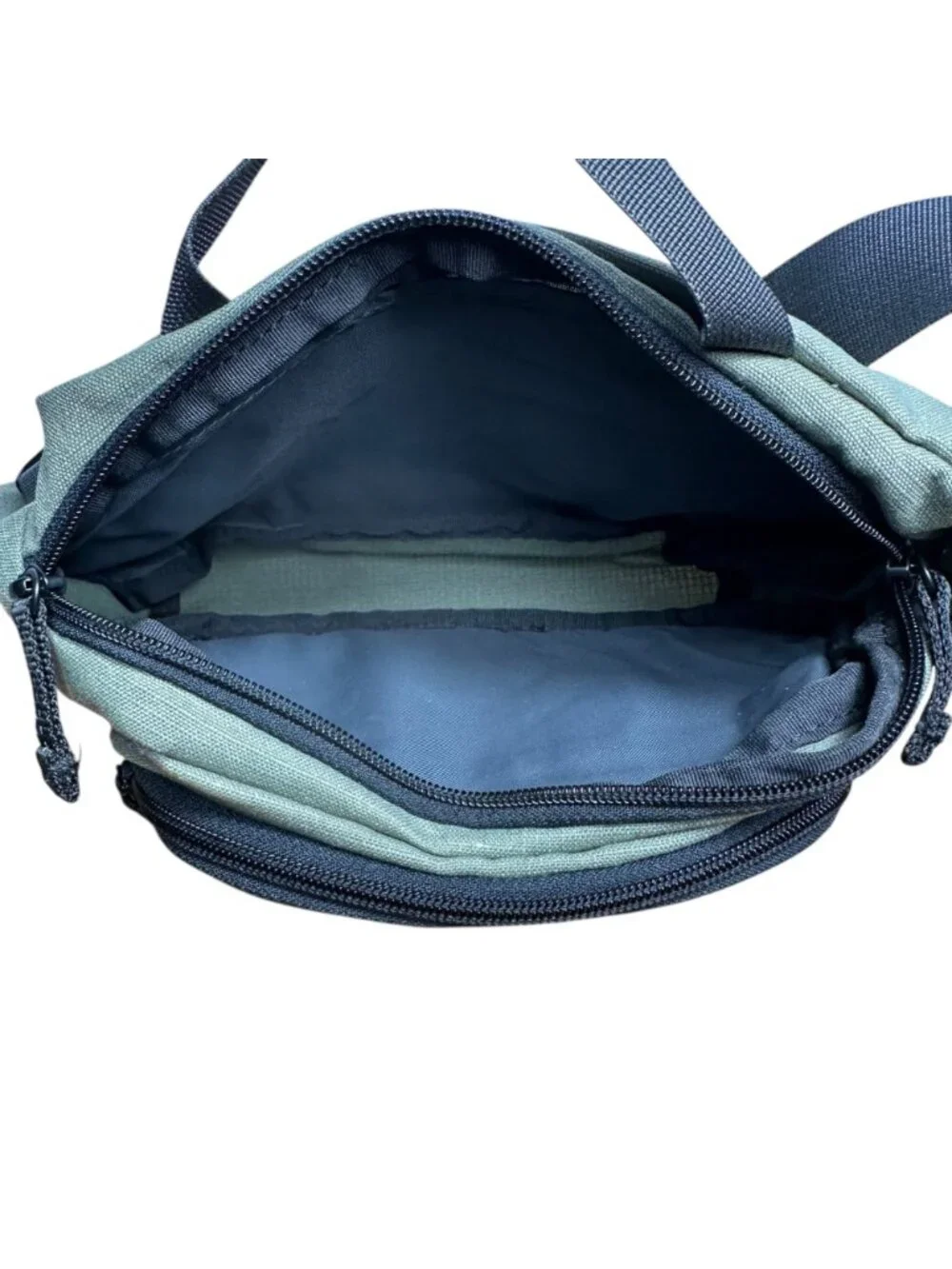 VINTAGE Y2K Eagle Creek Green Canvas Fanny Pack Belt Bag Utility Gorpcore Hip Ba - Picture 7 of 14